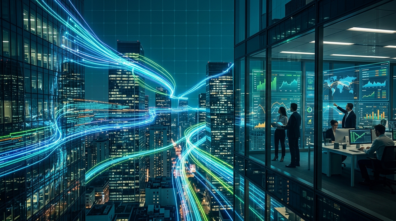 Professional Services & Tech Skyline Background