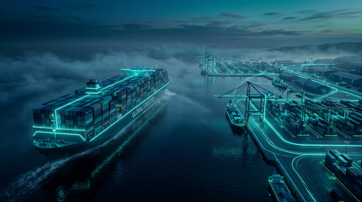 Global Trade Logistics Background
